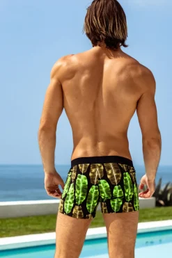 Sauvage Swimwear Bali Banana Leaf Retro Lycra Swimmer
