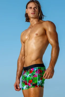 Sauvage Swimwear Rainforest Retro Lycra Swimmer