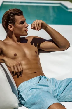 Sauvage Swimwear Resort Linen Shorts