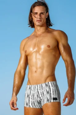 Sauvage Swimwear Santorini Grey Squarecut
