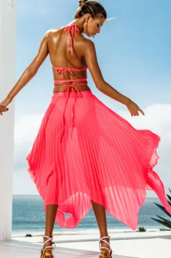 Women Sauvage Swimwear Slick Pink Scoop
