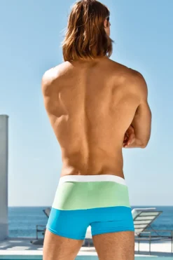 Sauvage Swimwear Splice Riviera -Teal/Pistachio