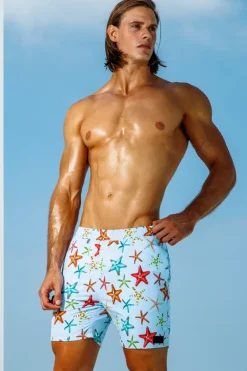 Sauvage Swimwear Starfish Midlength Pull-on Trunks