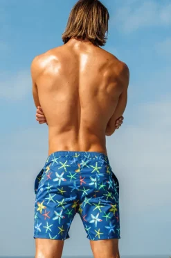 Sauvage Swimwear Starfish Midlength Pull-on Trunks