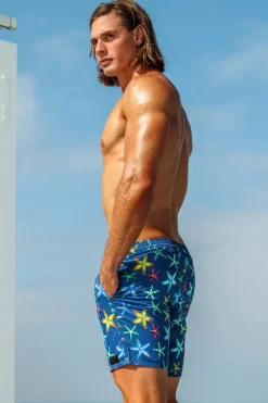 Sauvage Swimwear Starfish Midlength Pull-on Trunks