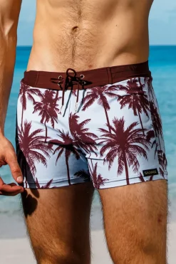Sauvage Swimwear Varenna Sky Retro Lycra Swimmer